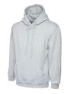 UC501 Premium Hooded Sweatshirt Heather Grey colour image